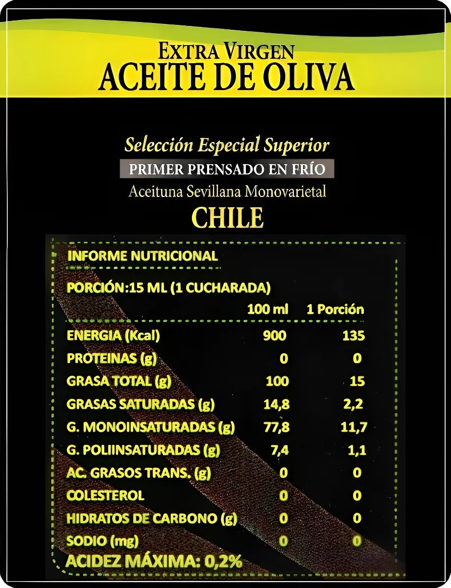 Valle del Huasco| Aceite de Oliva Extra Virgen| Bidón 3 lts.