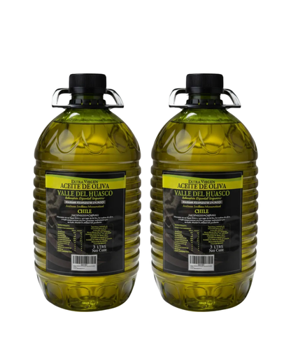 Valle del Huasco| Aceite de Oliva Extra Virgen| Bidón 3 lts. |2 unidades