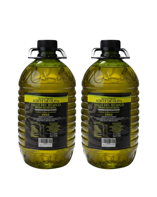 Valle del Huasco| Aceite de Oliva Extra Virgen| Bidón 3 lts. |2 unidades