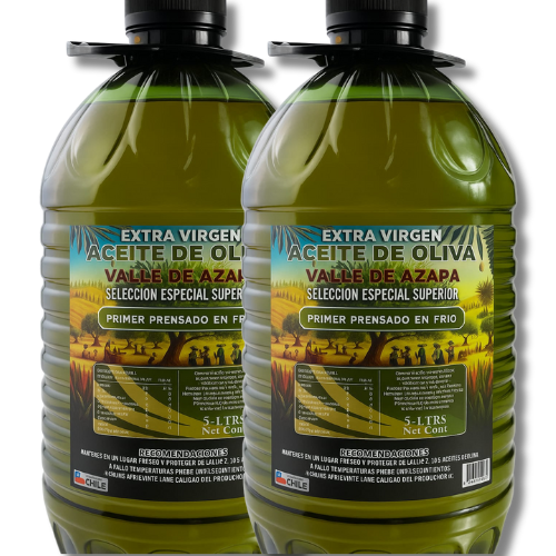 Valle de Azapa| Aceite de Oliva Extra Virgen| Bidón 3 lts. |2 unidades